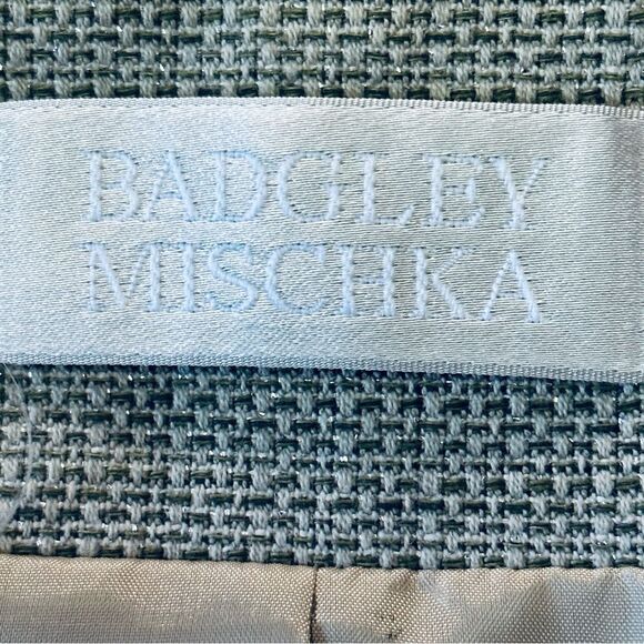 Badgley Mischka Tan  Metallic Jacket Sz 6 - Picture 2 of 11